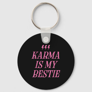Karma is mijn beste Shirt Funny Pink Lightning Bol Sleutelhanger