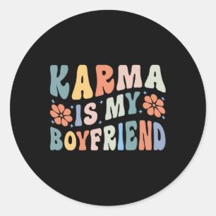 Karma is mijn vriend Geestelijke Gezondheid Autism Ronde Sticker