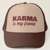 Karma is mijn vriend trucker pet (Voorkant)