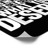 Karma Karma Heeft Geen Menu Inspirerend Gezegde Poster (Hoek)