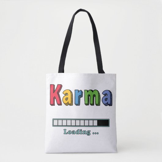 Karma Loading.. Canvas tas (Voorkant)