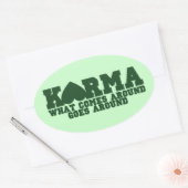 Karma Ovale Sticker (Envelop)