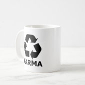 Karma Recyclen Koffiemok (Voorkant links)