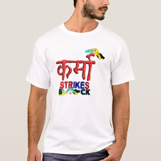 Karma Riposte, T-Shirt à Typographie Gras (Devant)