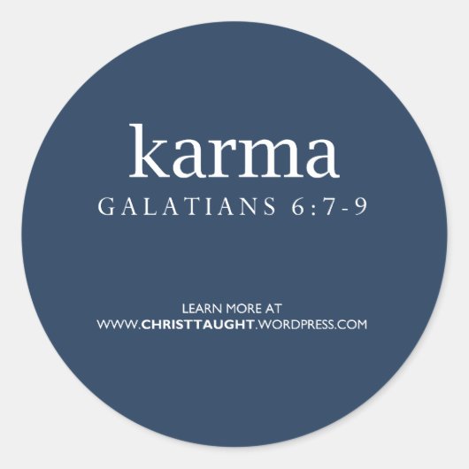 Karma Sticker (Voorkant)
