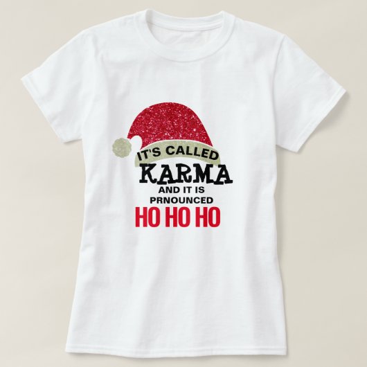 karma verliest nooit een adresboek karma - shirt (Design voorkant)