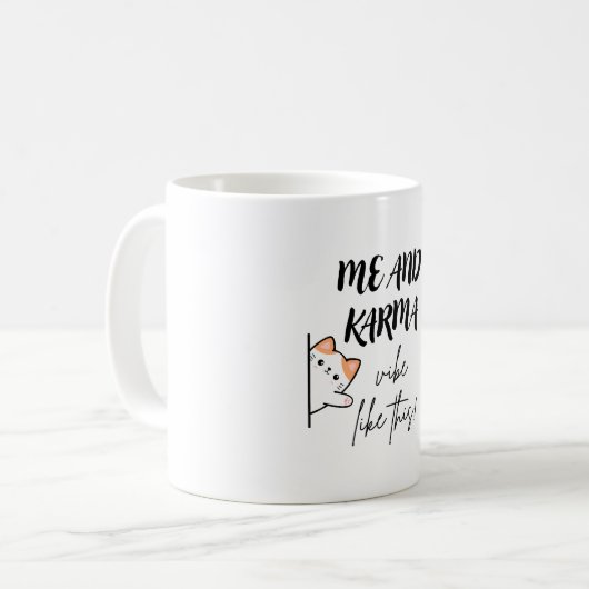 karma vibe tasses design pour les amoureux de la t (Devant gauche)