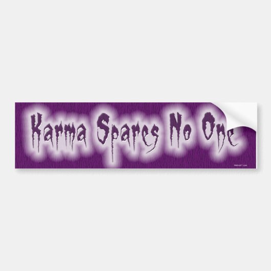 Karma W Bumpersticker (Voorkant)