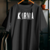 Karma White Text T-Shirt