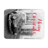 Karmann Ghia Classic Car Merry kerst Magneet (Horizontaal)