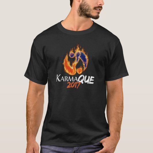 KarmaQue 2017 Basic Dark T-shirt (Voorkant)