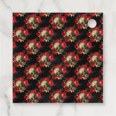 Karmozijnrode Heksen Bedankjes Labels (Achterkant)