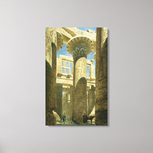 Karnak, c.1866 (m/c op papier) canvas afdruk