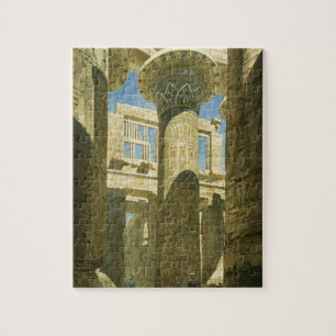Karnak, c.1866 (m/c op papier) legpuzzel