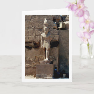 Karnak Tempel Beeld, Luxor, Egypte, Kaart