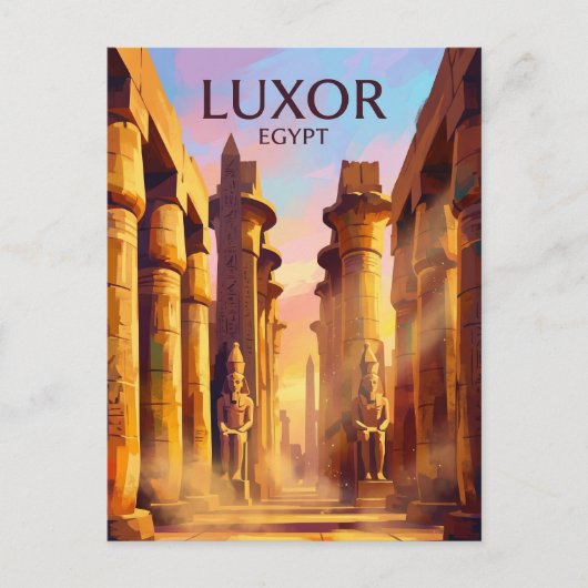 Karnak-tempelcomplex Egypte Briefkaart (Voorkant)