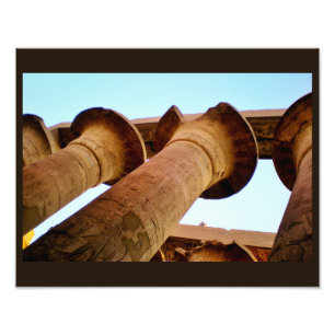 Karnak Temple Pillars Foto Afdruk