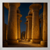 Karnak Temple Sunset Poster (Voorkant)