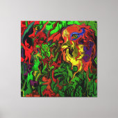 Karneval im Wald, Leinwanddruck Canvas Afdruk (Voorkant)