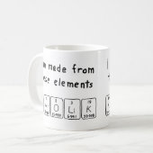 Karolik nom de table périodique mug (Devant gauche)