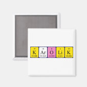 Karolik periodieke table name magnet magneet (Voorkant / Achterkant)