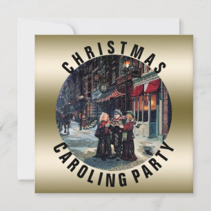 Karolingische partij Victoriaans kerstvakantie Kaart