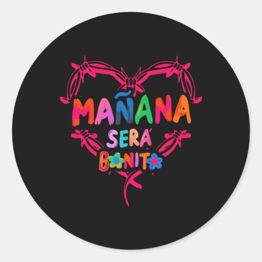 Karols Ana G Sera Bonitos Ronde Sticker (Voorkant)