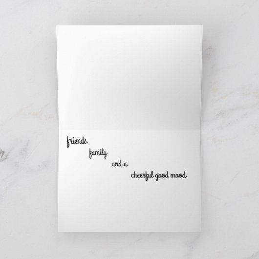 KAROLS, VRIENDEN EN GEZIN "HET IS CHRISTMAS KAART (Binnen)