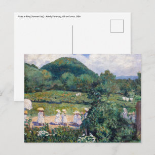 Károly Ferenczy - Picknick in mei (zomerdag) Briefkaart