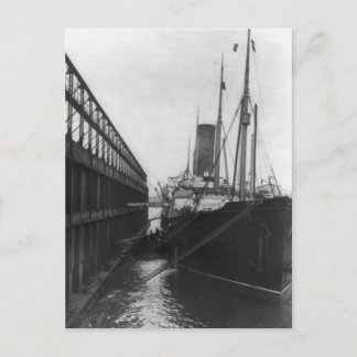 Karpaten in het dok in New York 1912 Briefkaart