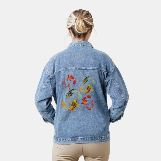 Karpe Koi kleurstof Denim Jacket (Model)