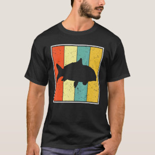Karper Aquatisch Dier Vis Retro T-shirt
