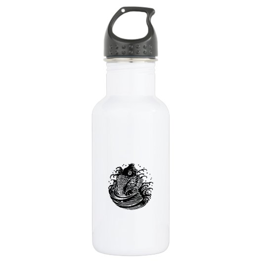 Karper en water waterfles (Voorkant)