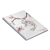 karper koi vis natuur landschap uitzicht schemerst notitieboek (Rechterzijde)