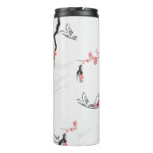 karper koi vis natuur landschap uitzicht schemerst thermosbeker (Achterkant)