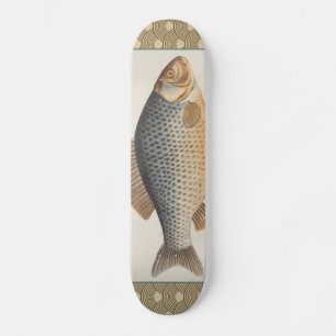 Karper vissen schilderen zoetwater tekening  skateboard