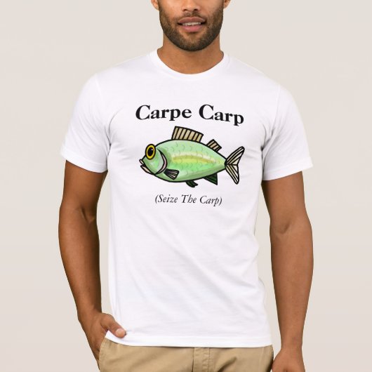 Karper Vist T-shirt "De karper innemen" (Voorkant)