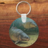 Karper Vist twee karpers Sleutelhanger (Voorkant)