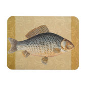 Karpervisvisserij schilderij zoetwater magneet (Horizontaal)