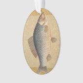 Karpervisvisserij schilderij zoetwater ornament (voorkant)
