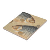 Karpervisvisserij schilderij zoetwater tegeltje (Zijkant)