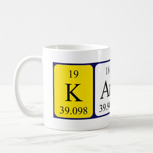 Karren nom de table périodique mug (Gauche)