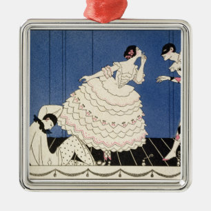 Karsavina, 1914 (pochoir print) metalen ornament