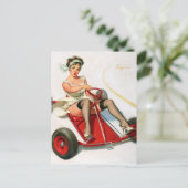 Kart omhoog briefkaart (Staand voorkant)