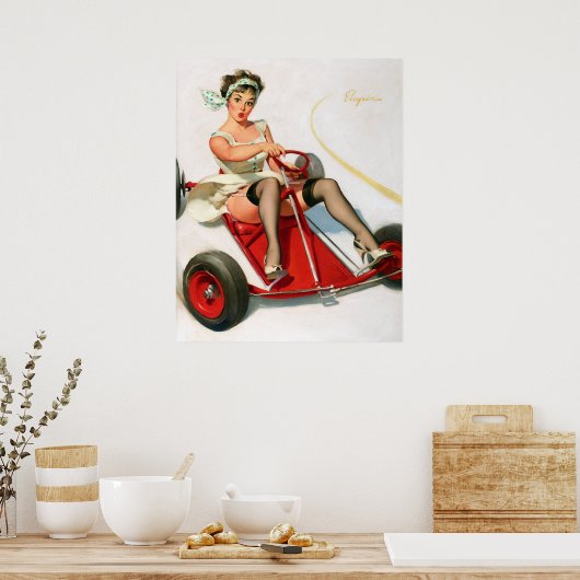 Kart omhoog poster (Keuken)