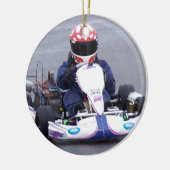 Kart Racer Keramisch Ornament (Links)