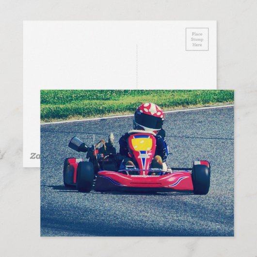 Kart Racing Briefkaart (Voorkant / Achterkant)