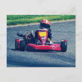 Kart Racing Briefkaart (Voorkant)