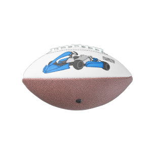 Kart racing cartoon afbeelding american football