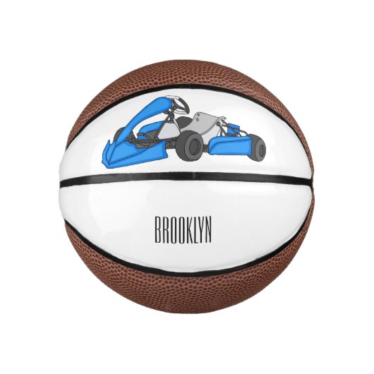 Kart racing cartoon afbeelding basketbal (Voorkant)